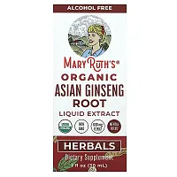 MaryRuth&#x27;s, Organic Asian Ginseng Root Liquid Extract, 1 fl oz (30 ml)