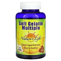 Nature&#x27;s Life, Soft Gelatin Multiple, 120 Softgels