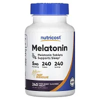 Nutricost, Melatonin, Mixed Berry, 5 mg, 240 Tablets