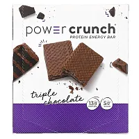 BNRG, Power Crunch Protein Energy Bar, Triple Chocolate, 12 Bars, 1.4 oz (40 g) Each