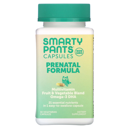 SmartyPants, Prenatal Multi, 30 Vegetarian Capsules фото 3