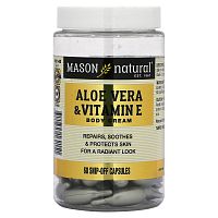 Mason Natural, Aloe Vera & Vitamin E Body Cream, 60 Snip-Off Capsules