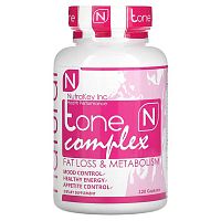 Nutrakey, Tone Complex, Fat Loss &amp; Metabolism, 120 Capsules