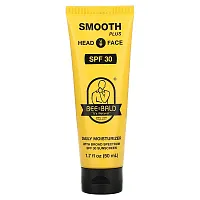 Bee Bald, Smooth Plus Head &amp; Face, Daily Moisturizer, SPF 30, 1.7  fl oz (50 ml)