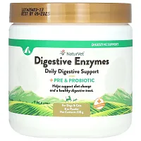 NaturVet, Digestive Enzymes + Pre &amp; Probiotic, For Dogs &amp; Cats, 8 oz (228 g)