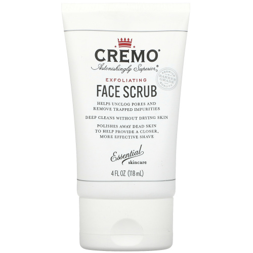 Cremo, Exfoliating Face Scrub, 4 fl oz (118 ml)