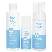 Natural Outcome, Teen Skin, Everyday Face Kit, 3 Piece Kit