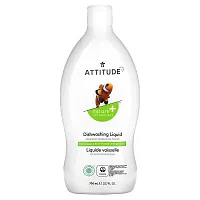 ATTITUDE, Dishwashing Liquid, Green Apple &amp; Basil, 23.7 fl oz (700 ml)