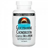 Source Naturals, Glucosamine Chondroitin Complex with MSM, 120 таблеток