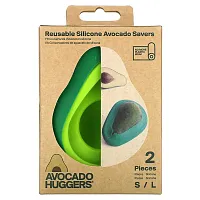 Food Huggers, Avocado Huggers, Reusable Silicone Avocado Savers, 2 Pieces