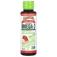 Barlean&#x27;s, Plant Based Omega-3 from Flax Oil, Strawberry Banana Smoothie, 8 oz (227 g)