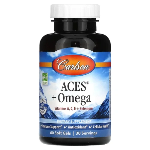 Carlson, ACES + Omega, 60 Softgels