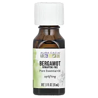 Aura Cacia, Pure Essential Oil, Bergamot, 0.5 fl oz (15 ml)