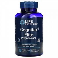 Life Extension, Прегненолон Elite Cognitex, 60 вегетарианских таблеток