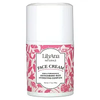 Lilyana Naturals, Face Cream, Rose &amp; Pomegranate , 1.7 oz (48 g)