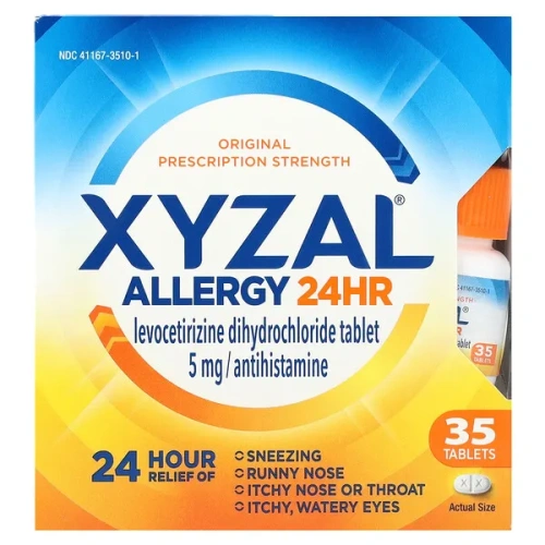 Xyzal, Allergy 24HR, 35 Tablets