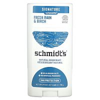 Schmidt's, Натуральный дезодорант, Fresh Rain & Birch, 75 г (2,65 унции)