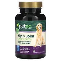 petnc NATURAL CARE, Hip &amp; Joint, Level 1, Liver, 60 Chewables