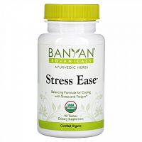 Banyan Botanicals, Stress Ease, 90 таблеток