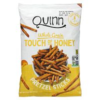 Quinn Popcorn, крендели-соломка, цельнозерновые, мед, 159 г (5,6 унции)