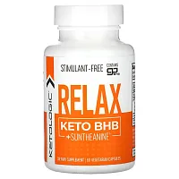 KetoLogic, Relax Keto BHB + Suntheanine, 60 Vegetarian Capsules