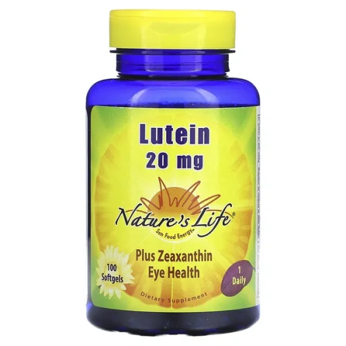 Nature&#x27;s Life, Lutein , 20 mg, 100 Softgels