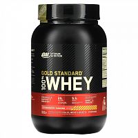 Optimum Nutrition, Gold Standard, 100 % Whey, банан с клубникой, 907 г (2 фунта)