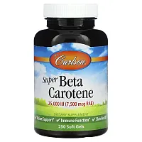 Carlson, Super Beta Carotene, 7,500 mcg RAE (25,000 IU), 250 Soft Gels