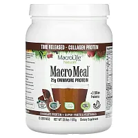 Macrolife Naturals, MacroMeal, Protein + Super Fruits &amp; Vegetables, Chocolate , 23.8 oz (675 g)