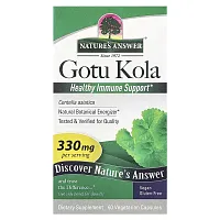 Nature&#x27;s Answer, Gotu Kola, 330 mg, 60 Vegetarian Capsules