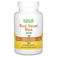 Super Nutrition, Red Yeast Rice, 600 mg, 120 Veggie Capsules