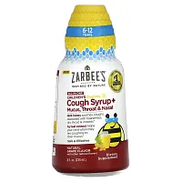 Zarbee&#x27;s, Children&#x27;s Daytime, Cough Syrup + Mucus, Throat &amp; Nasal, 6-12 Years, Natural Grape, 8 fl oz (236 ml)