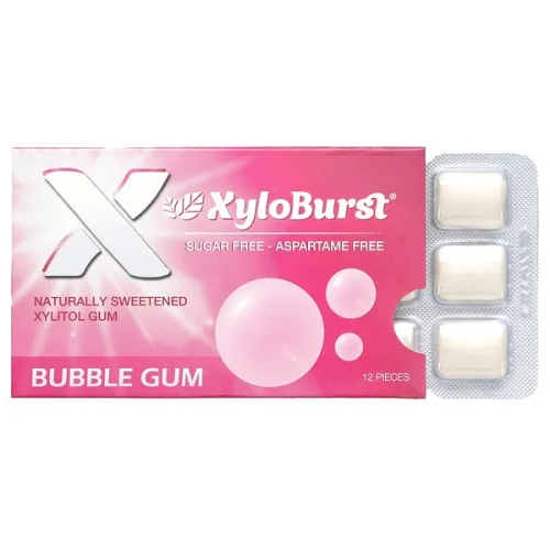 Xyloburst, Xylitol Gum, Bubble Gum, 12 Pieces