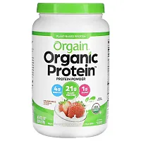 Orgain, Organic Protein Powder, Plant Based, Strawberries &#x27;N Cream, 32.4 oz (920 g)