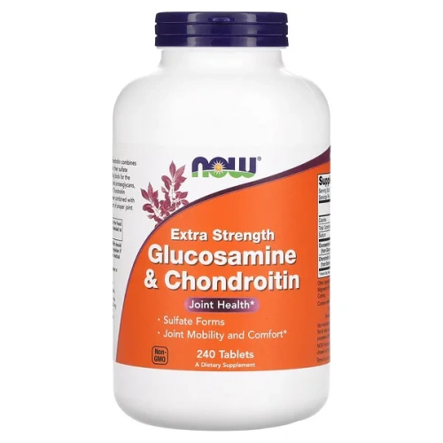 NOW Foods, Glucosamine &amp; Chondroitin, Extra Strength, 240 Tablets