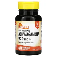 Sundance Vitamins, Super Concentrated Ashwagandha, 920 mg, 60 Quick Release Capsules (460 mg per Capsule)