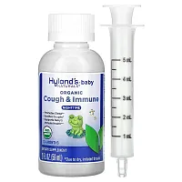 Hyland&#x27;s Naturals, Baby, Organic Cough &amp; Immune, Nighttime, 12+ Months, 2 fl oz (59 ml)