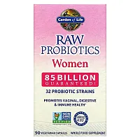 Garden of Life, RAW Probiotics, Women, 85 Billion, 90 Vegetarian Capsules (28.33 Billion Live Cultures per Capsule)