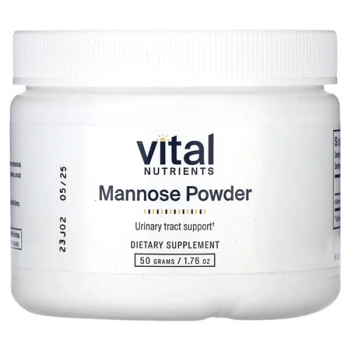 Vital Nutrients, Mannose Powder, 1.76 oz (50 g)