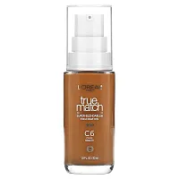 L&#x27;Oréal, True Match, Super-Blendable Foundation, C6 Cool Medium, 1 fl oz (30 ml)