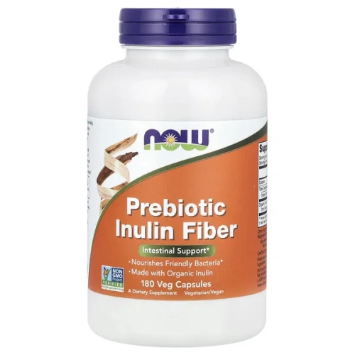 NOW Foods, Prebiotic Inulin Fiber, 180 Veg Capsules