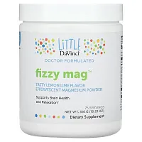 Little DaVinci, Fizzy Mag, Effervescent Magnesium Powder, Lemon Lime, 18.22 oz (516 g)