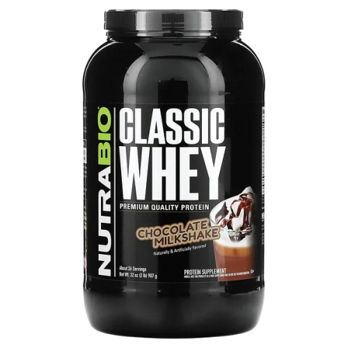 NutraBio, Classic Whey Protein, Chocolate Milkshake, 2 lb (907 g)