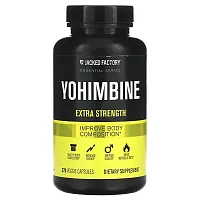 Jacked Factory, Essential Series, Yohimbine, Extra Strength, 270 Veggie Capsules