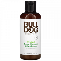 Bulldog Skincare For Men, оригинальный шампунь и кондиционер для бороды, для мужчин, 200 мл (6,7 жидк. унций)