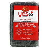 Yes To, Tomatoes, Activated Charcoal Bar Soap, 7 oz (195 g)