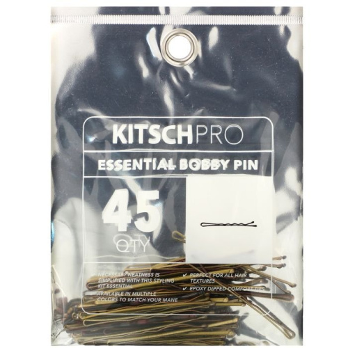 Kitsch, Pro, Essential Bobby Pin, Brown, 45 Count фото 2