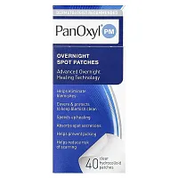 PanOxyl, PM, Overnight Spot Patches, 40 Clear Hydrocolloid Patches