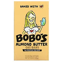 Bobo&#x27;s Oat Bars, Almond Butter Oat Bars, 12 Bars, 3 oz (85 g) Each