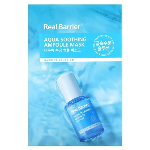 Real Barrier, Aqua Soothing Ampoule Beauty Mask, 10 Sheets, 0.95 fl oz (28 ml) Each